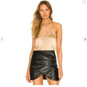 CAMI NYC Racer Charmeuse Cami In Beige